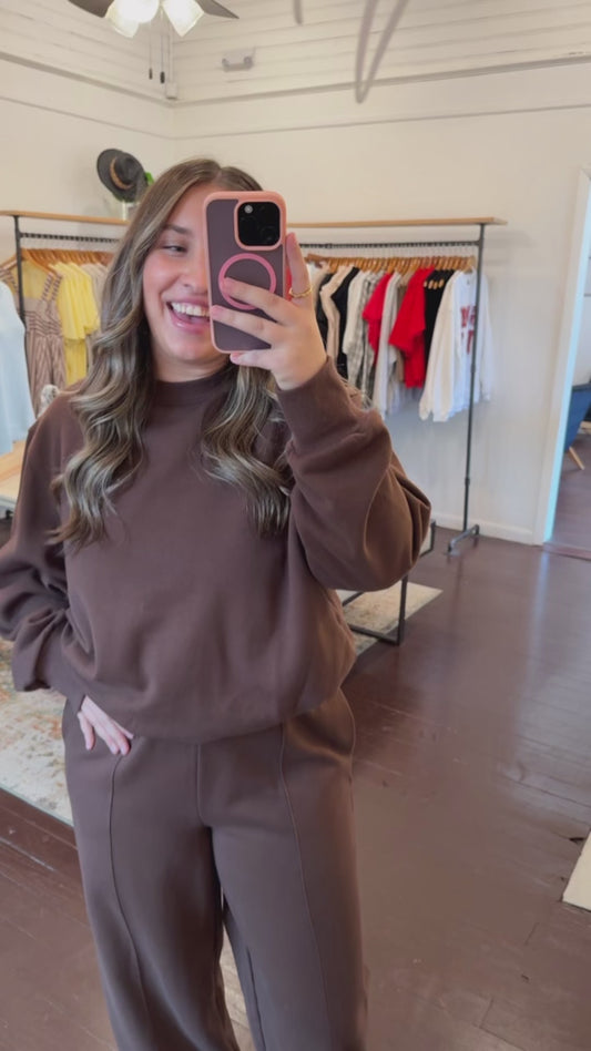 Bubble Hem Sweatshirt