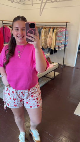 Short Sleeve Sweater Top