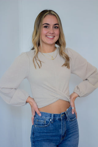Tie Back Knit Top
