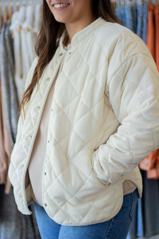 Corduroy Quilted Jacket