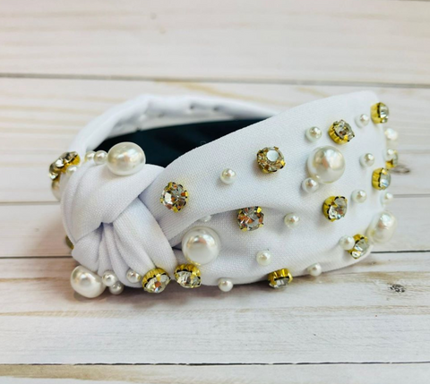 Rhinestone & Pearl Headband